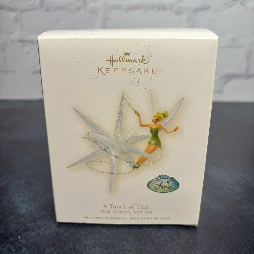 Hallmark Keepsake Ornament Disney Peter Pan A Touch of Tink Tinkerbell
